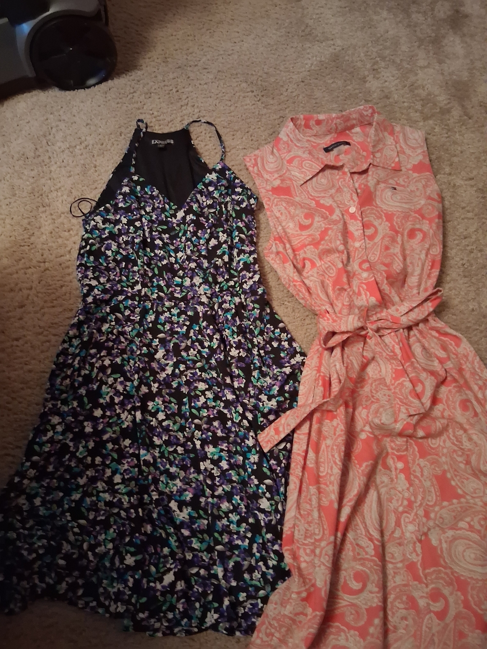 Tommy Hilfiger Black Floral Print Midi Dress As Well As A Express Floral Dress